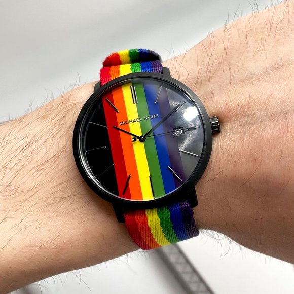 MK Blake PVD Steel Pride Rainbow